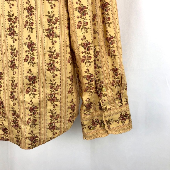 Ralph Lauren Cotton lace trimmed button blouse L - Picture 5 of 6